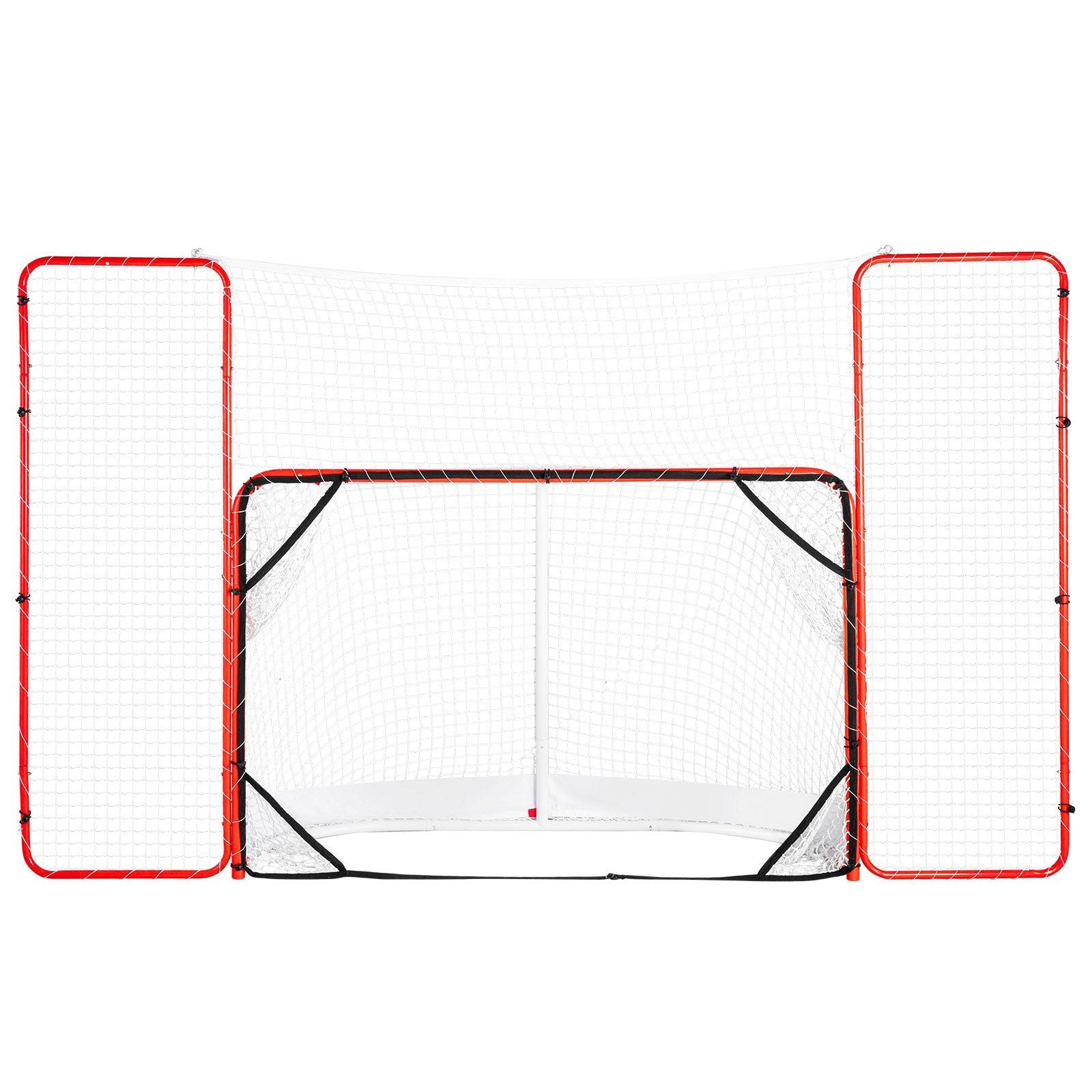 Vevor Hockey Goal With Backstop And Targets Street Outdoor Steel Hockey Net 72''