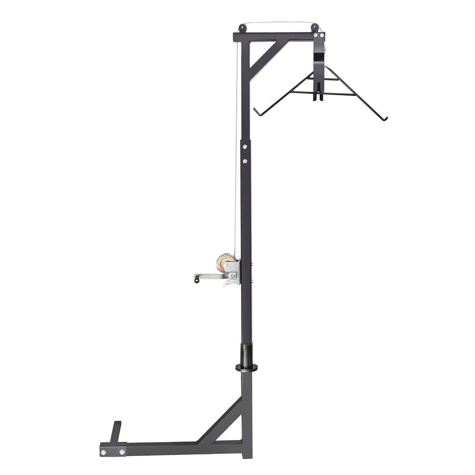 VEVOR Hitch Mounted Deer Hoist, 400 lbs Load Capacity, Hitch Game Hoist, Truck Hitch Deer Hoist with Winch Lift Gambrel Set, 2-i