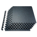 Vevor 25 Pcs 0.56'' Thick Gym Floor Mats, 24''X24'' Eva Foam & Rubber Top Interlocking Workout Mats With 100 Sq.Ft Coverage, Wat