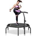 VEVOR 54.5 Mini Fitness Trampoline Adults Indoor Exercise Rebounder with Handle