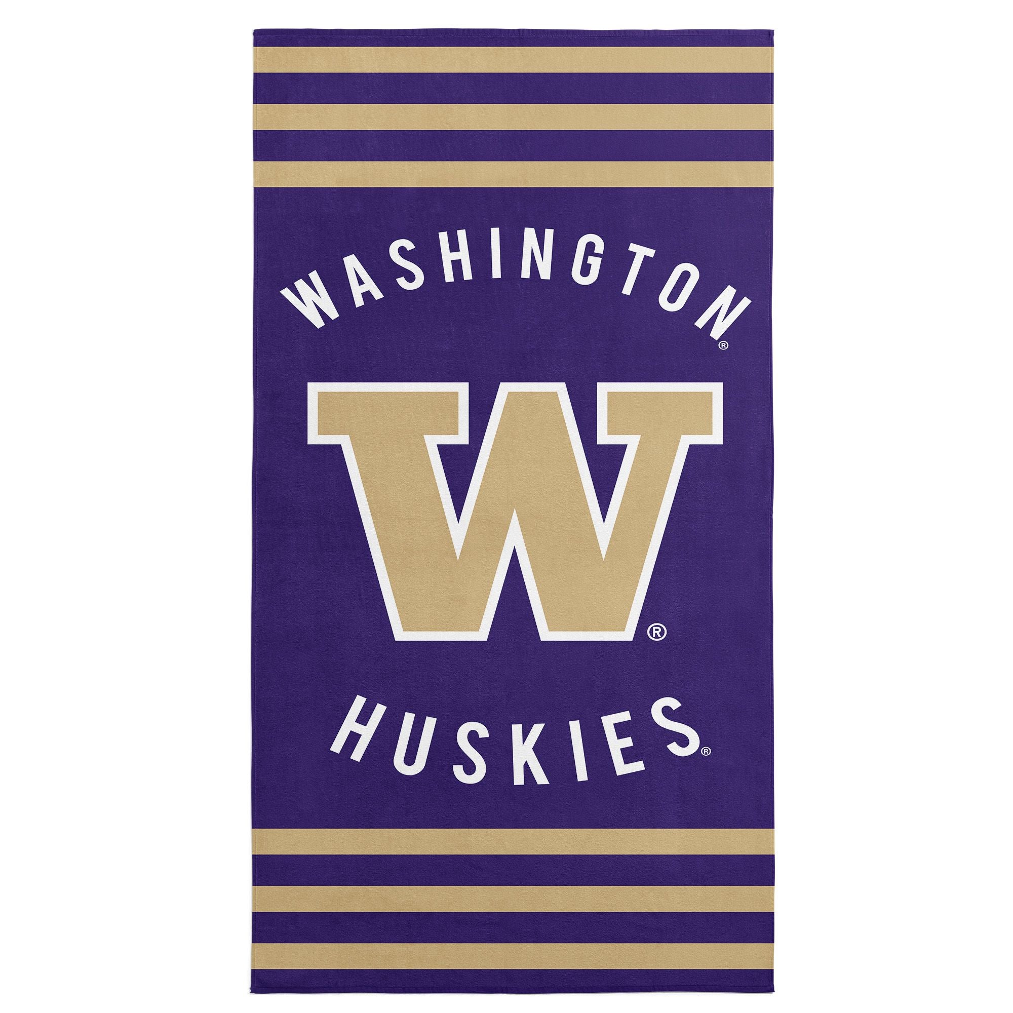 Washington Huskies NCAA Stripes Beach Towel 30 x 60 inches