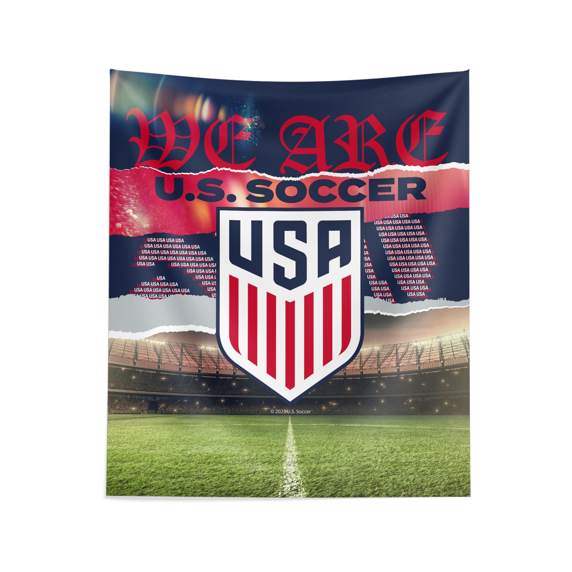 US Soccer Breakdown Wall Hanging 34x40 inches