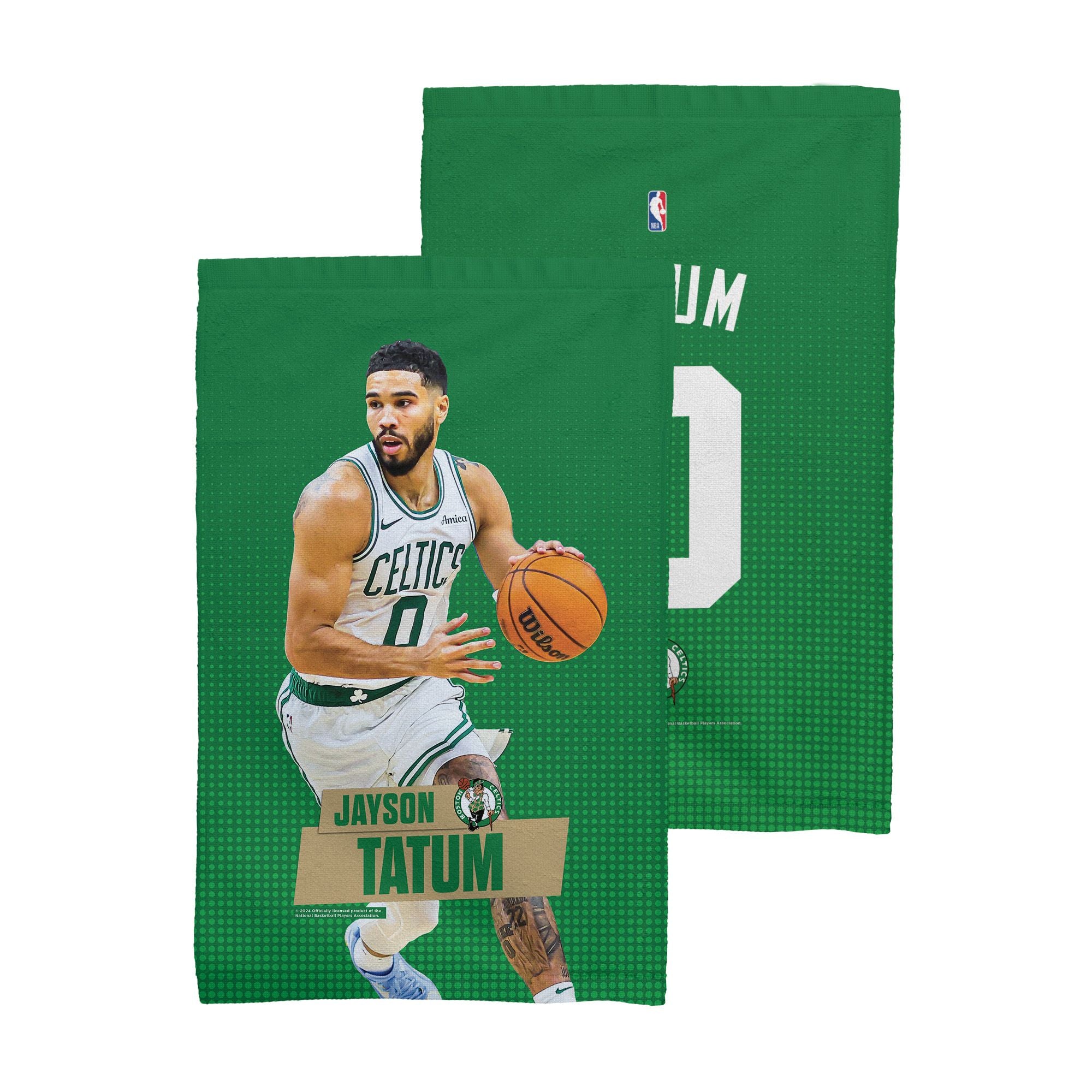 Boston Celtics NBA Jayson Tatum 2 Pack Fan Towel 16 x 25 inches