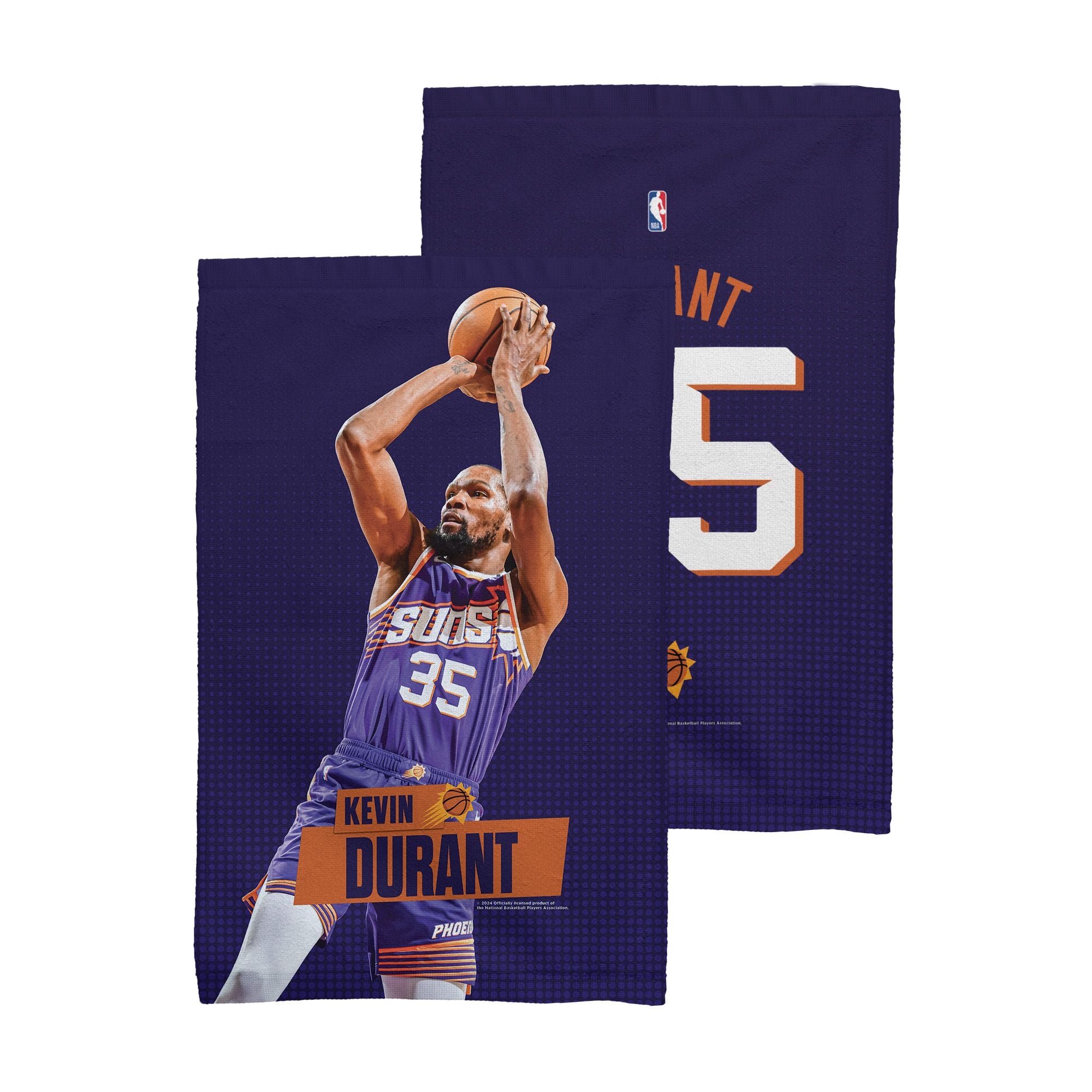 Phoenix Suns NBA Kevin Durant 2 Pack Fan Towel 16 x 25 inches