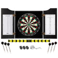 Viper Hudson Dartboard Cabinet Black And Slash Sisal Dartboard