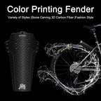 ENLEE 1PC Mountain Bike Fender - Lightweight Flexible MTB Mud Guard, Waterproof Heat-Resistant Bicycle Fenders, Universal Front and Rear 26", 27.5", 29" Plus Size and Fat Bike Wheel Sizes