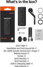 Magicshine EVO 1300 Bike Light with Remote Control, 1300 Lumens Waterproof Bicycle Headlight, USB-C Rechargeable Front Light for Night Riding