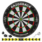 Viper Metropolitan Cinnamon Steel Tip Dartboard Cabinet, Viper Razorback Sisal Dartboard, Viper Underground Raven Steel Tip Dart