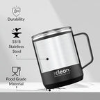 The Clean Hydration Co, Mug 12, Insulated Stainless Steel Coffee Mug Cup with Ceramic Inner Coating, No Metal Taste (Aqua)
