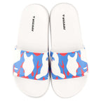 Youth Camo Soccer Slide Sandals - White - Vizari Sports