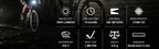 Magicshine Monteer 3500S Nebula Mountain Bike Light, 3500 lumens max Actual Output, 1800 Lumen Flood,1400 Lumen spot, 5200 mAh USB Rechargeable Battery Pack, IPX5 Water Resistent MTB Helmet Light