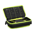 Casemaster Plazma Plus Dart Case Black With Yellow Zipper And Phone Pocket