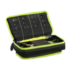 Casemaster Plazma Plus Dart Case Black With Yellow Zipper And Phone Pocket
