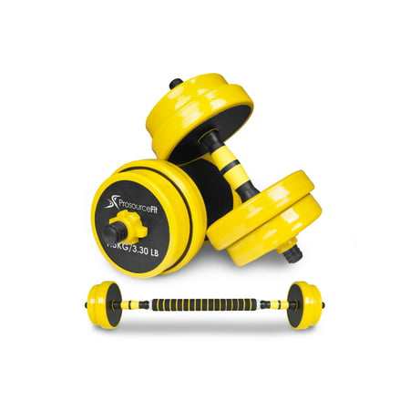 Adjustable Dumbbells and Barbell Set, 33LB