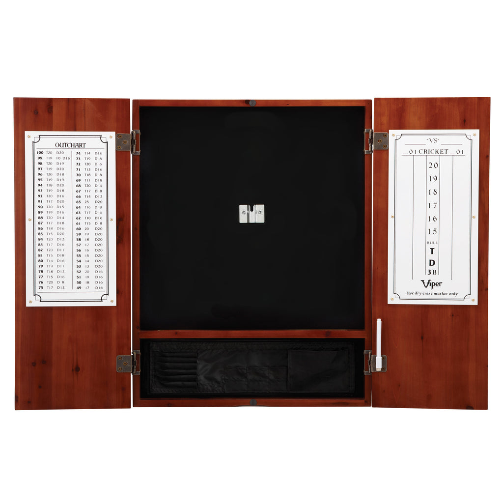 Viper Metropolitan Cinnamon Steel Tip Dartboard Cabinet, Viper Razorback Sisal Dartboard, Viper Underground Raven Steel Tip Dart