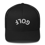 Upside Down Golf Arch Trucker Cap