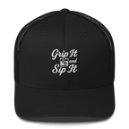 Grip It and Sip It Trucker Hat – Classic Golf Style with a Twist