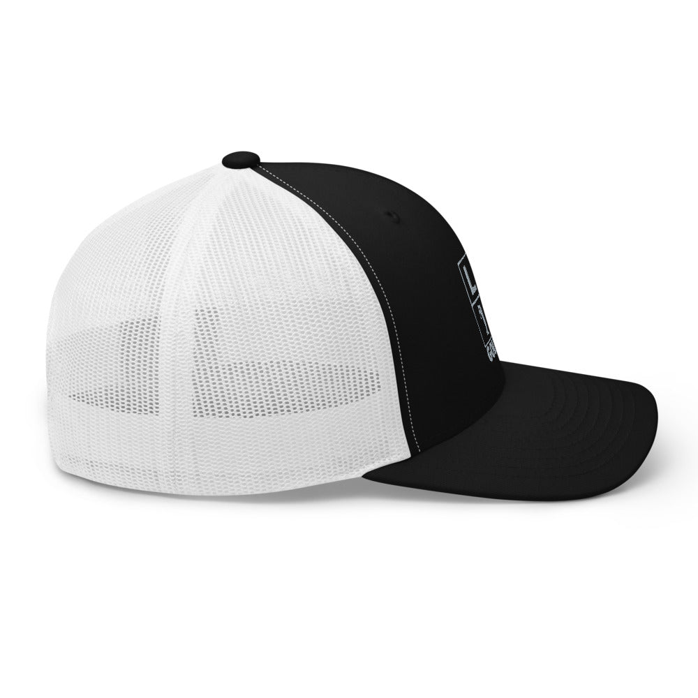 Four Box Logo Trucker Cap - Gray Logo