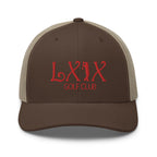 Curve Logo Trucker Cap - Red Logo
