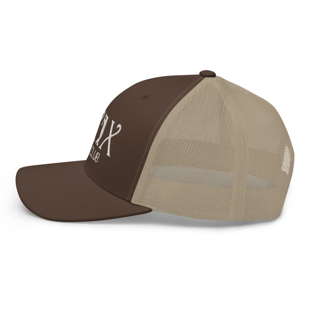Curve Logo Trucker Cap - White Logo