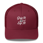 Grip It and Sip It Trucker Hat – Classic Golf Style with a Twist