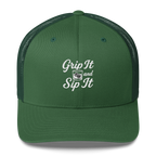 Grip It and Sip It Trucker Hat – Classic Golf Style with a Twist