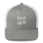 Grip It and Sip It Trucker Hat – Classic Golf Style with a Twist
