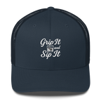 Grip It and Sip It Trucker Hat – Classic Golf Style with a Twist