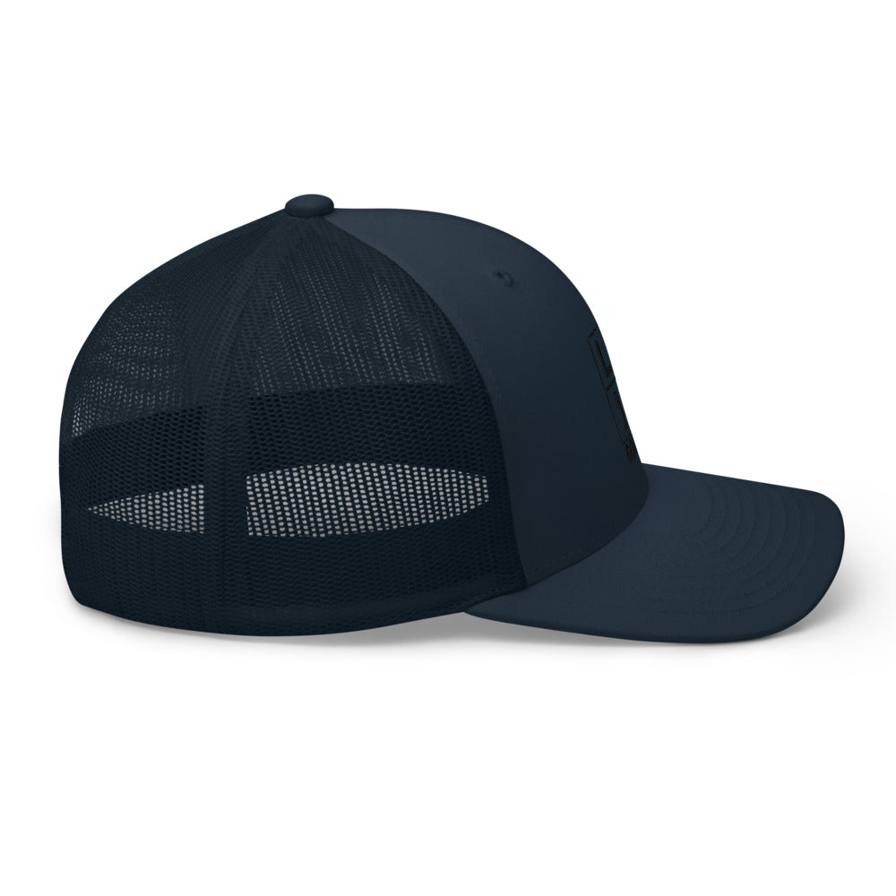 Four Box Logo Trucker Cap - Black Logo