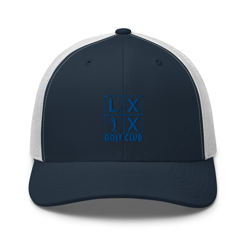 Four Box Logo Trucker Cap - Blue Logo