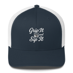 Grip It and Sip It Trucker Hat – Classic Golf Style with a Twist
