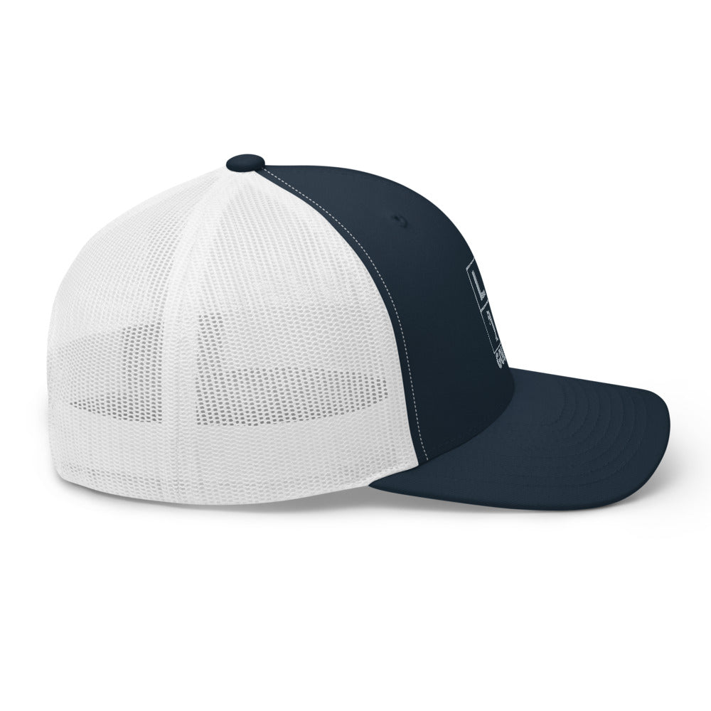 Four Box Logo Trucker Cap - Gray Logo