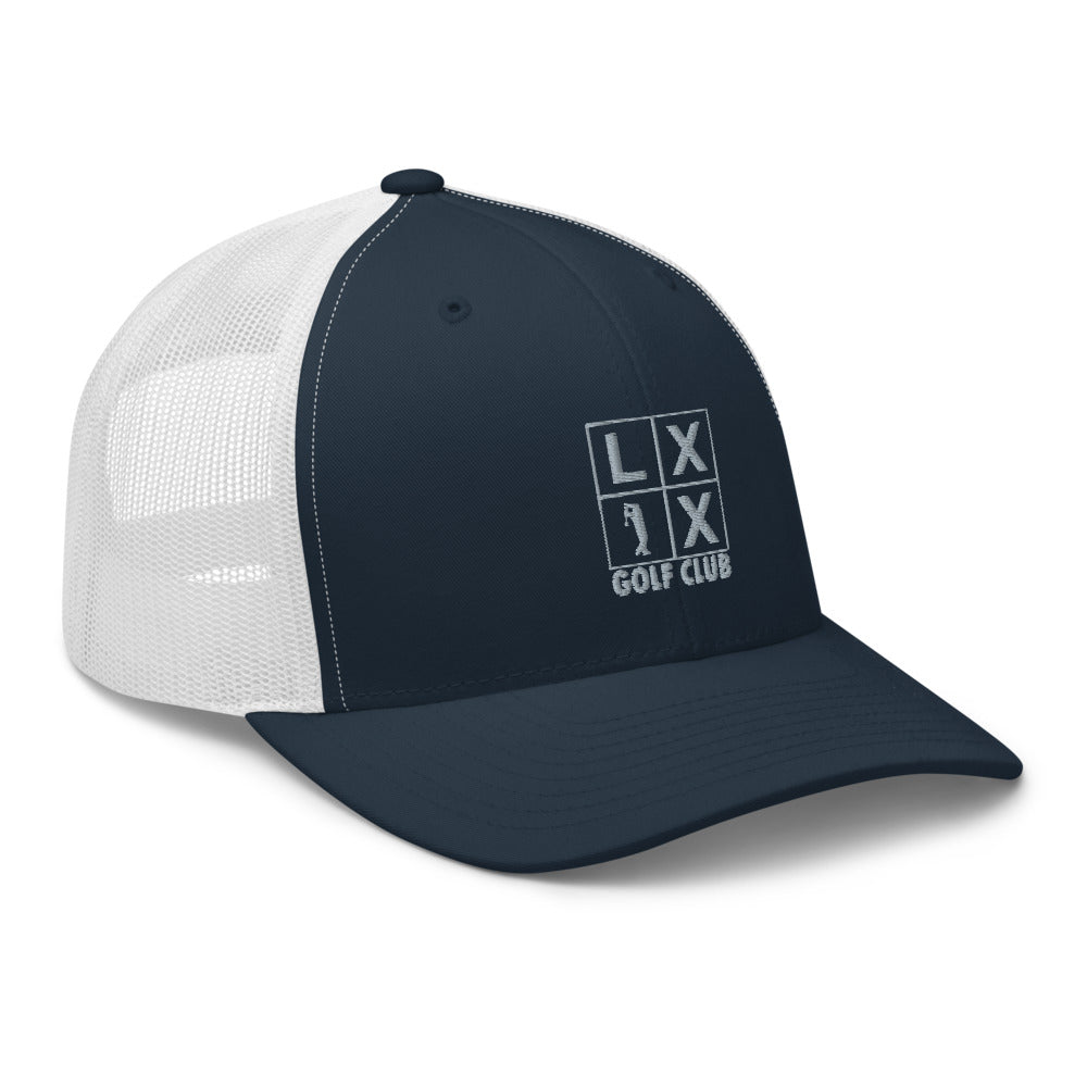 Four Box Logo Trucker Cap - Gray Logo