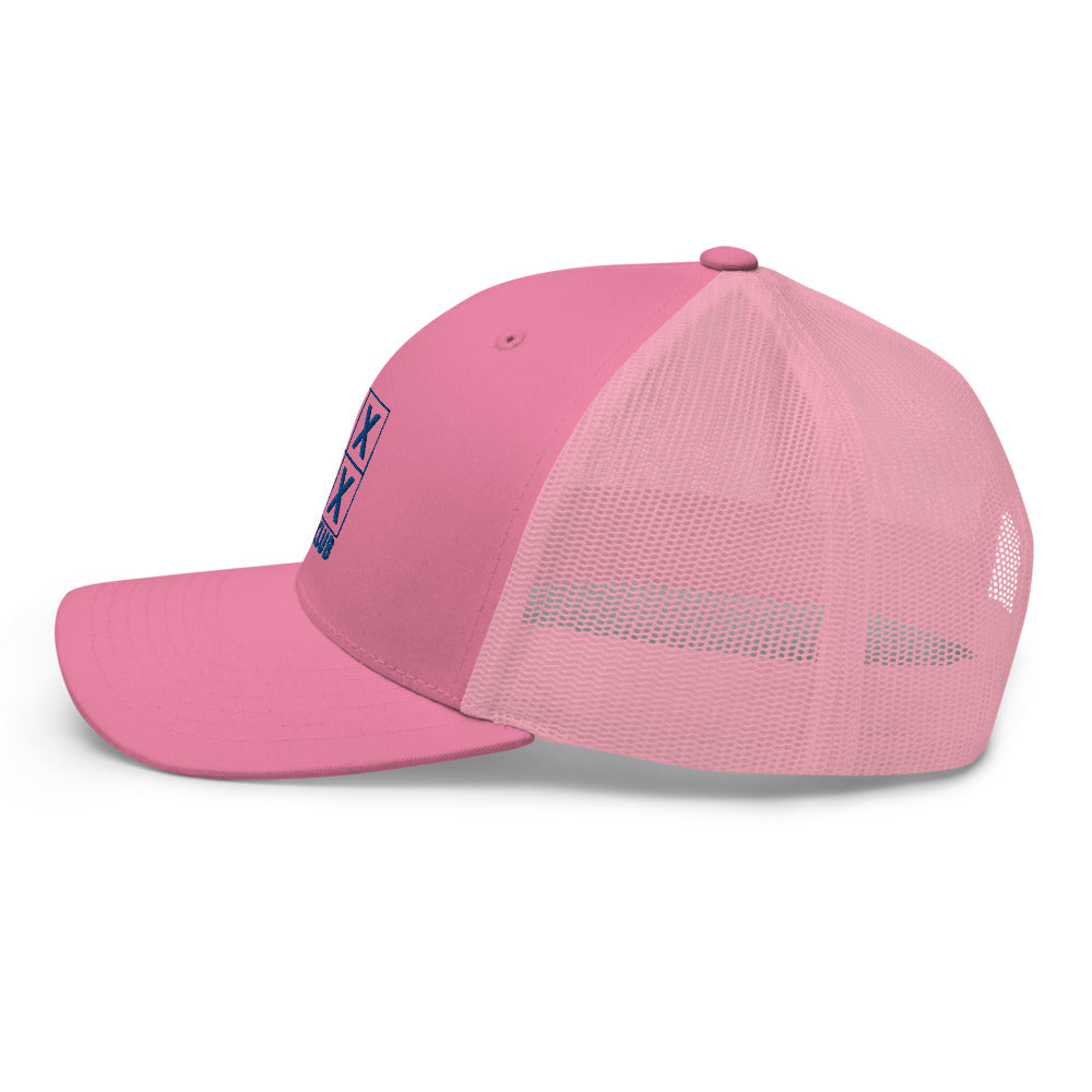 Four Box Logo Trucker Cap - Blue Logo