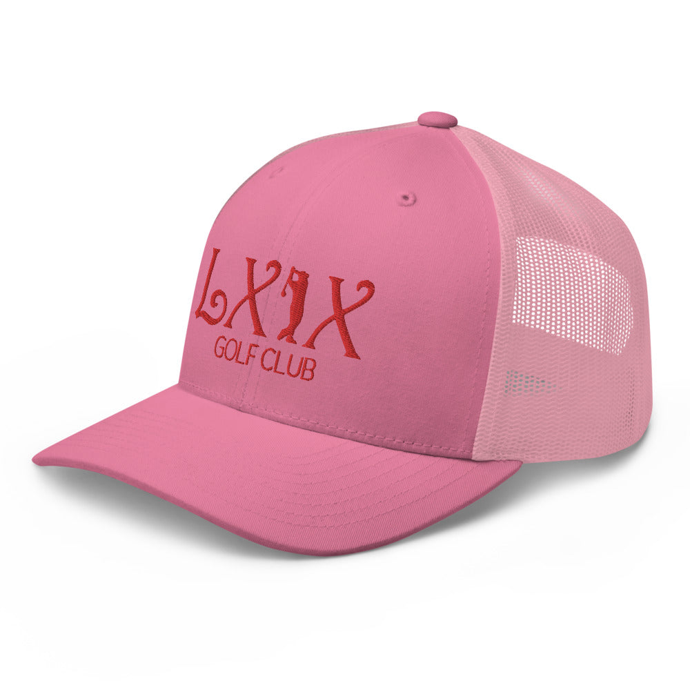 Curve Logo Trucker Cap - Red Logo