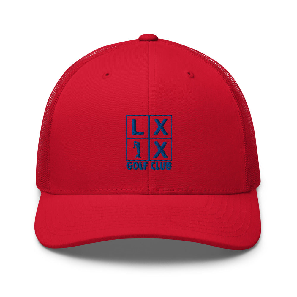 Four Box Logo Trucker Cap - Blue Logo