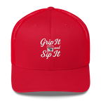 Grip It and Sip It Trucker Hat – Classic Golf Style with a Twist