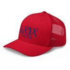 Curve Logo Trucker Cap - Blue Logo