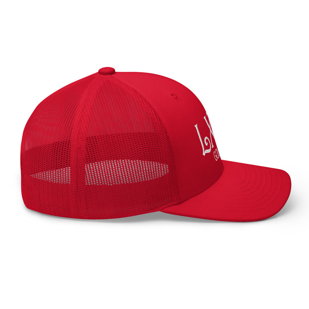 Curve Logo Trucker Cap - White Logo