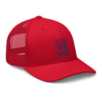 Four Box Logo Trucker Cap - Blue Logo