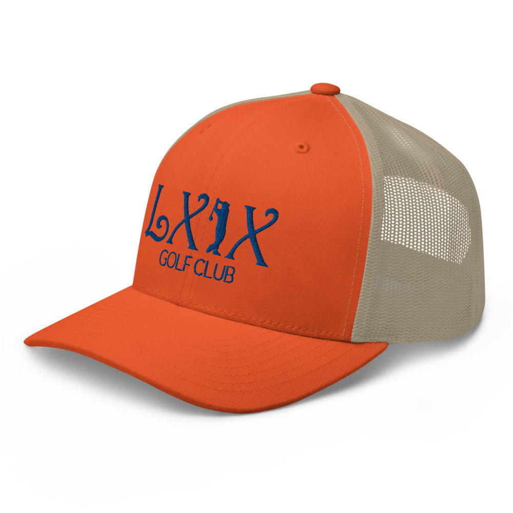 Curve Logo Trucker Cap - Blue Logo