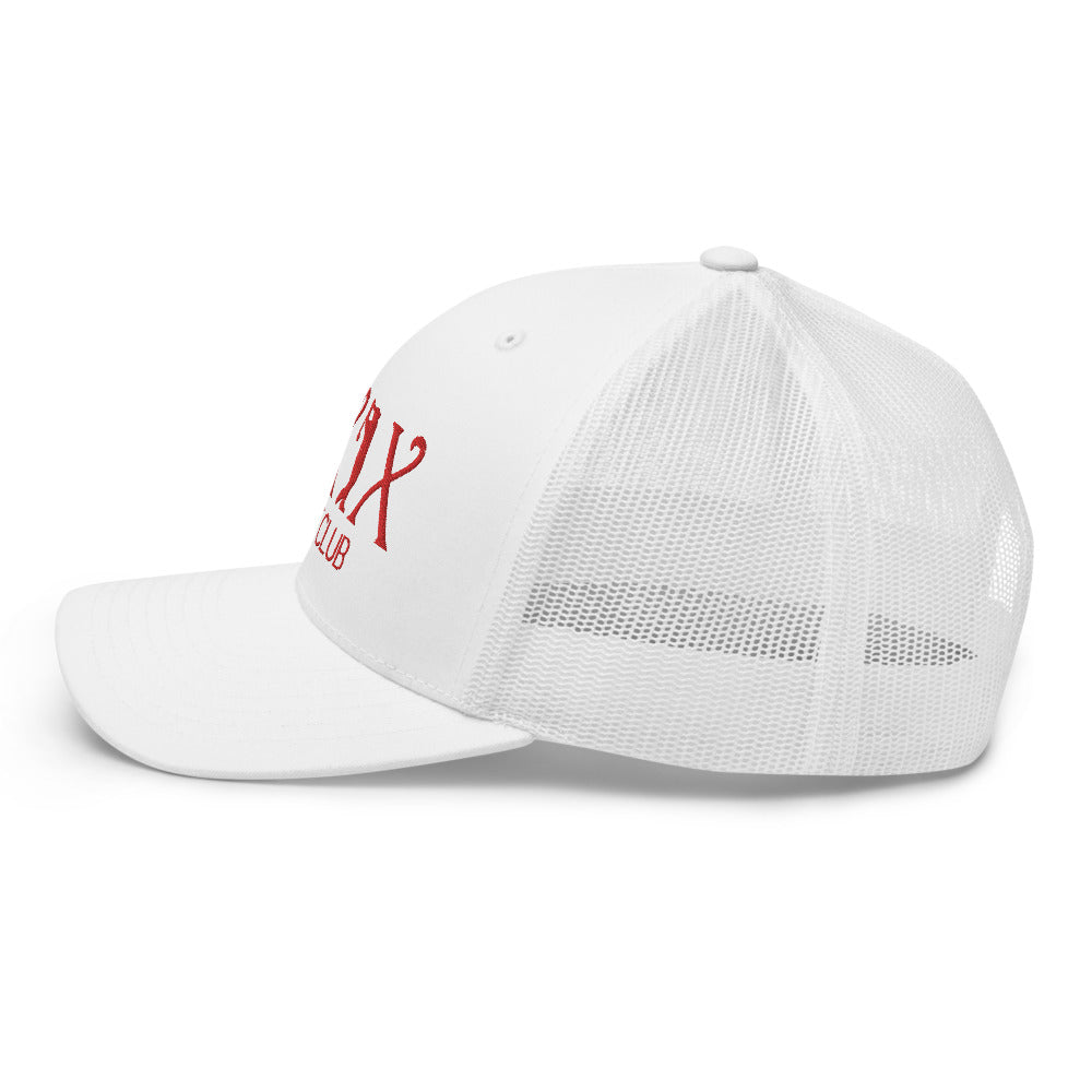 Curve Logo Trucker Cap - Red Logo