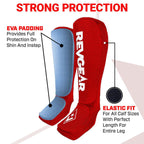 Revgear Amateur Cloth Shin & Instep Guards for Muay Thai, MMA, Boxing