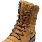 rockrooster Beaufort Men's Brown 8 inch Waterproof Composite Toe Work Boots AK831