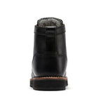 ROCKROOSTER Edgewood Men's 6 Inch Black Steel Toe Wedge Work Boots SAP610BK