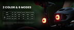 Magicshine SEEMEE 150 MAG Magnetic Rear Bike Lights,USB-C Rechargeable FTR LightSync Control Technology, IPX6 Waterproof Safety Rear Bicycle Lights, Best Bike Lights for Night Riding
