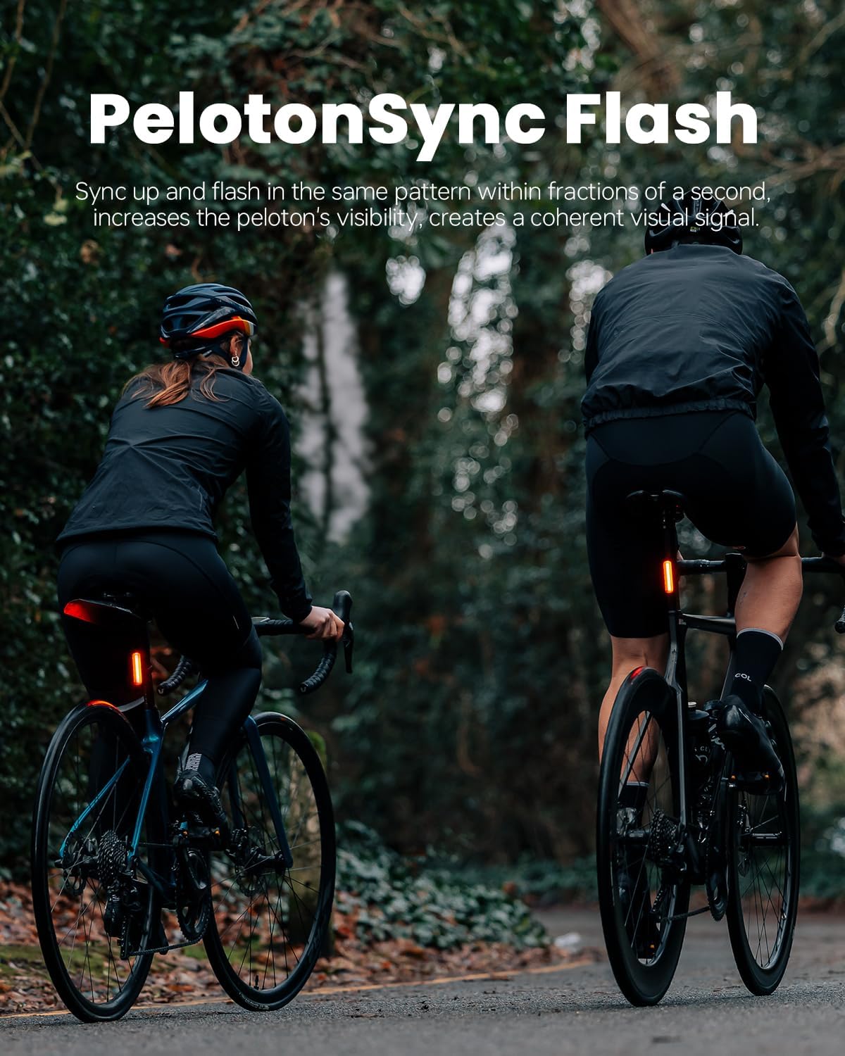 Magicshine Tail Light SEEMEE 50 V2.0, Rear Bike Light with USB C Rechargeable, 50 Lumen IPX6 Waterproof Bicycle Tail Lights for Night Riding, Smart Cycling Safety Bike Taillights
