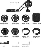 Magicshine Out Front Mount, Compatible with Garmin Computers, Bike Front Lights, GPS, etc. Compatible with Wahoo, Polar, Bryton Devices.