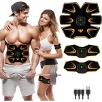 BLUE LOVE ABS Stimulator Abs Trainer, Abs Toning Belt, Muscle Toner, Abdominal Training Belt Workout Portable Fitness Equipment for Home