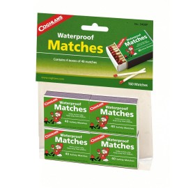 Coghlan's 940BP Waterproof Matches, 4 pack